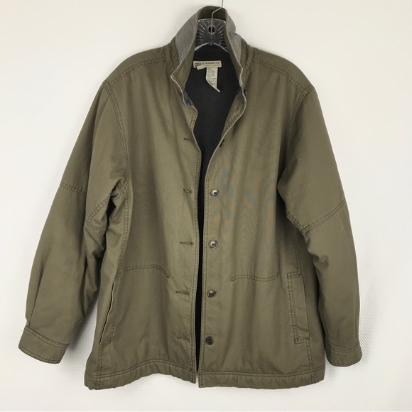 ROYAL ROBBINS Utility Coat Khaki Olive Green Mens L Insulated Outdoor Jacket - Picture 7 of 12